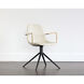 Cassius Dillon Cream Swivel Dining Armchair, Swivel